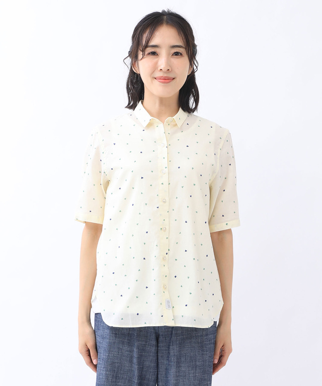クローバー柄シャツ【日本製生地】