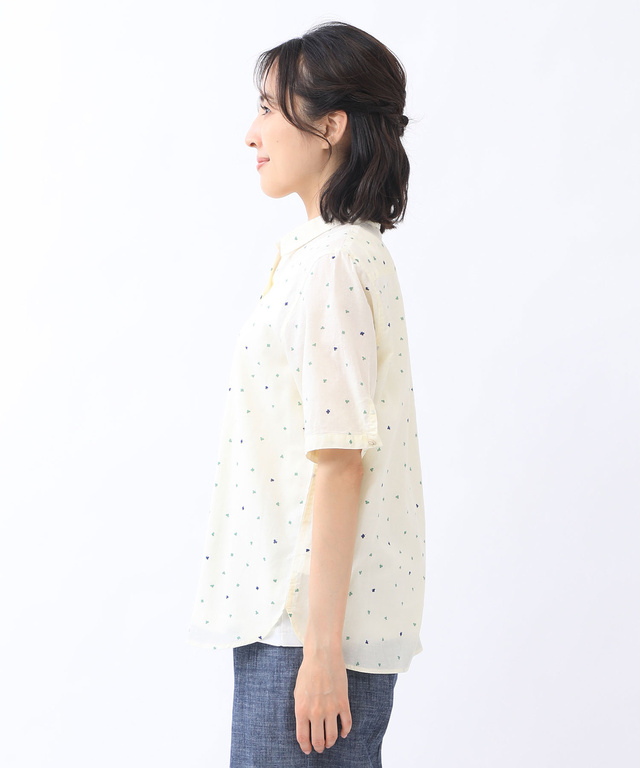 クローバー柄シャツ【日本製生地】