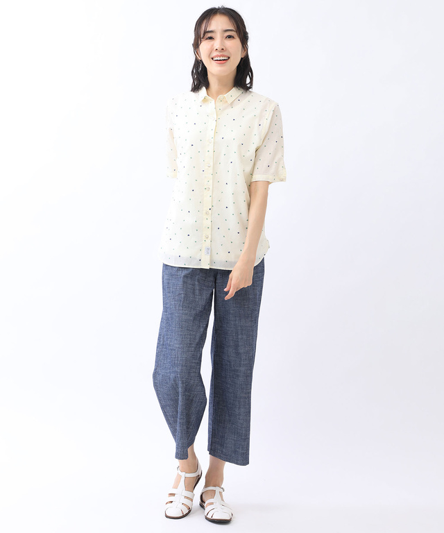 クローバー柄シャツ【日本製生地】