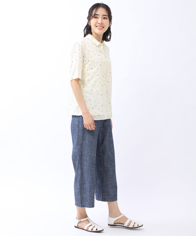 クローバー柄シャツ【日本製生地】