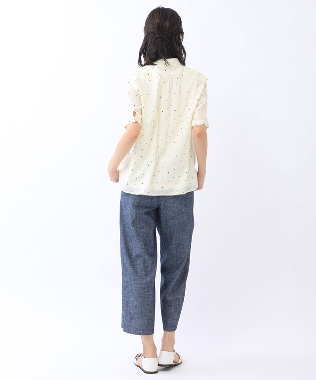 クローバー柄シャツ【日本製生地】