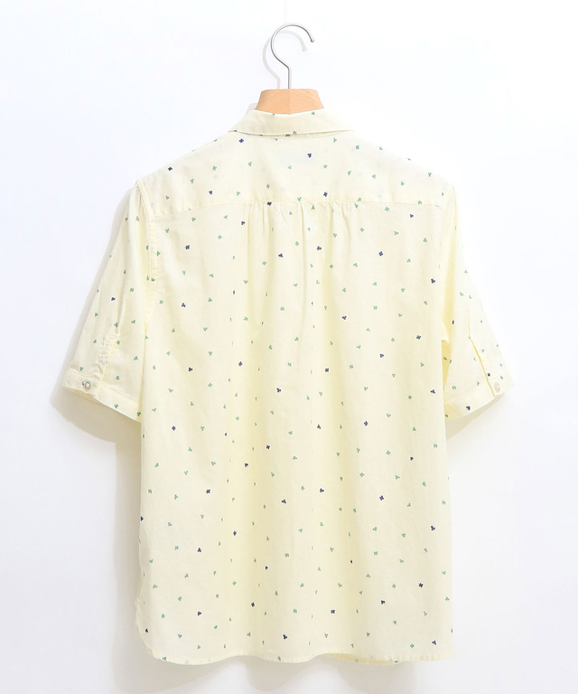 クローバー柄シャツ【日本製生地】