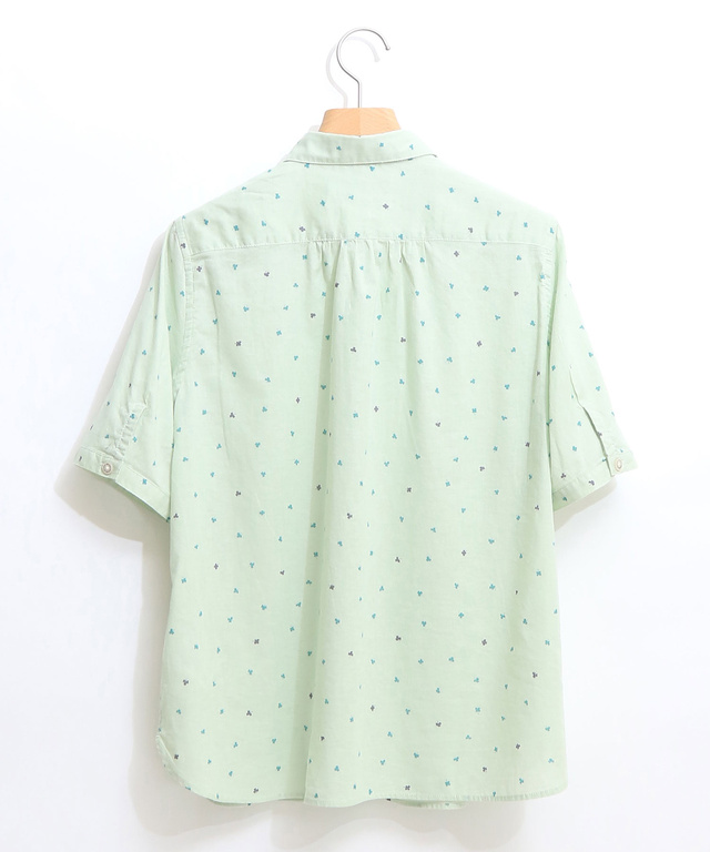 クローバー柄シャツ【日本製生地】