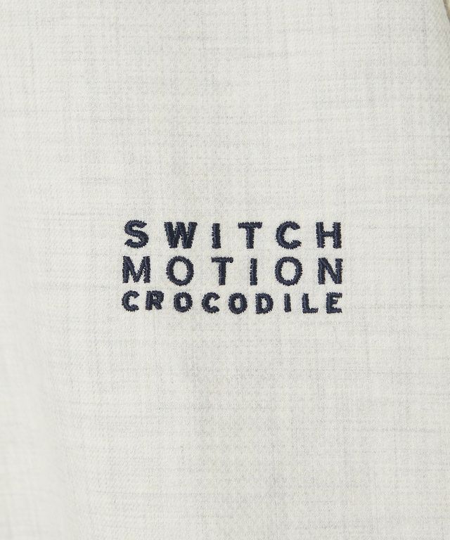 接結 ハーフジップ  プルオーバーブラウス 