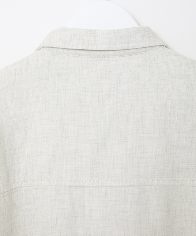 接結 ハーフジップ  プルオーバーブラウス 