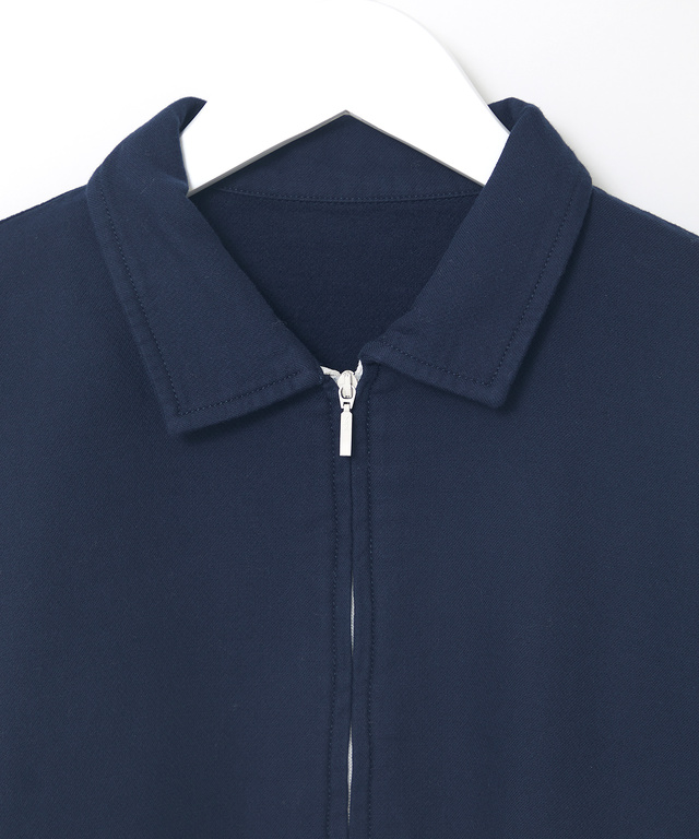 接結 ハーフジップ  プルオーバーブラウス 