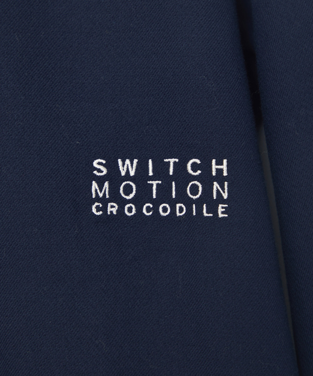 接結 ハーフジップ  プルオーバーブラウス 