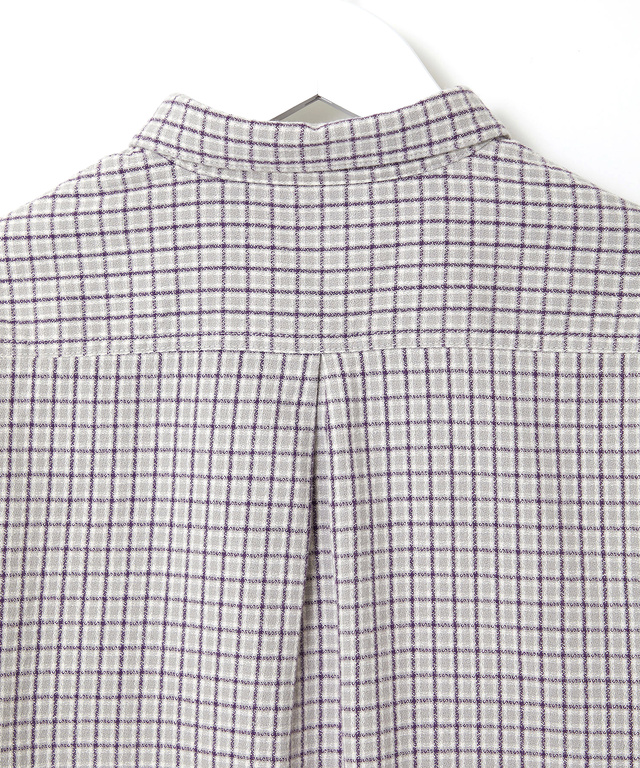 コットン チェック柄 ブラウス
