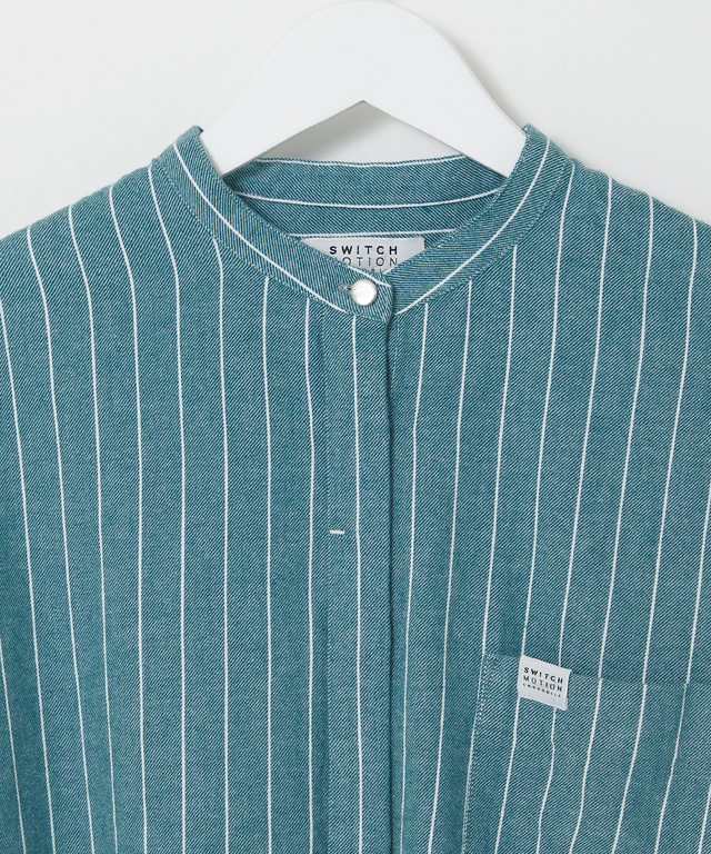 バンドカラー 微起毛 ブラウス