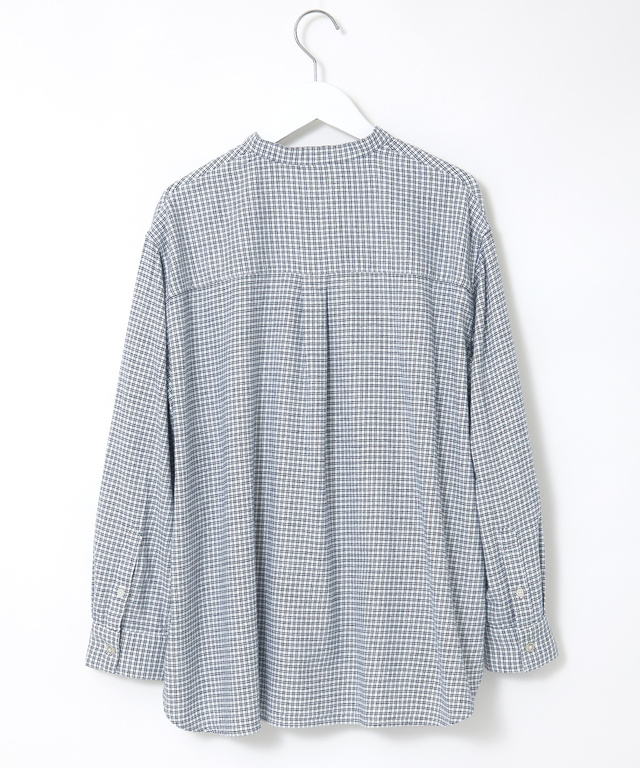 バンドカラー 微起毛 ブラウス