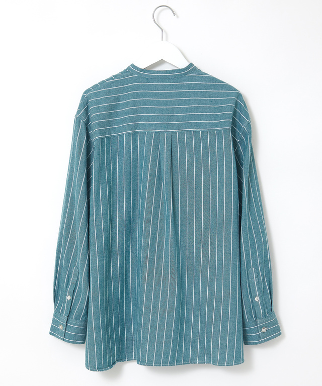 バンドカラー 微起毛 ブラウス