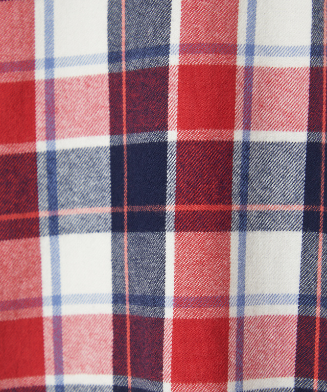 微起毛 チェック柄 ブラウス