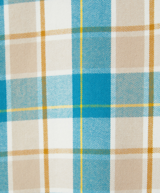 微起毛 チェック柄 ブラウス