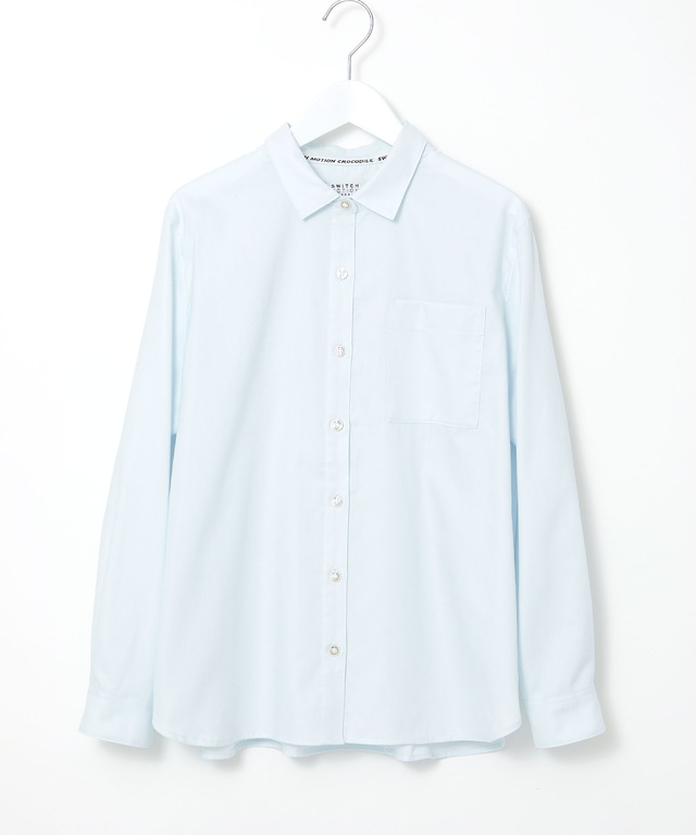 ノンアイロン コットン 無地 ブラウス【シワになりにくい】