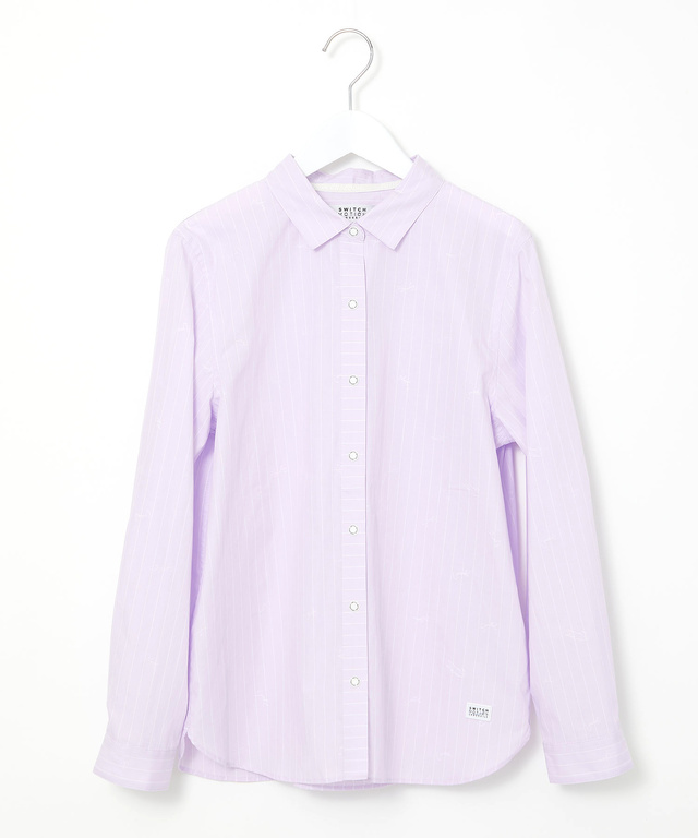 ワニ ドビー ジャカード ブラウス