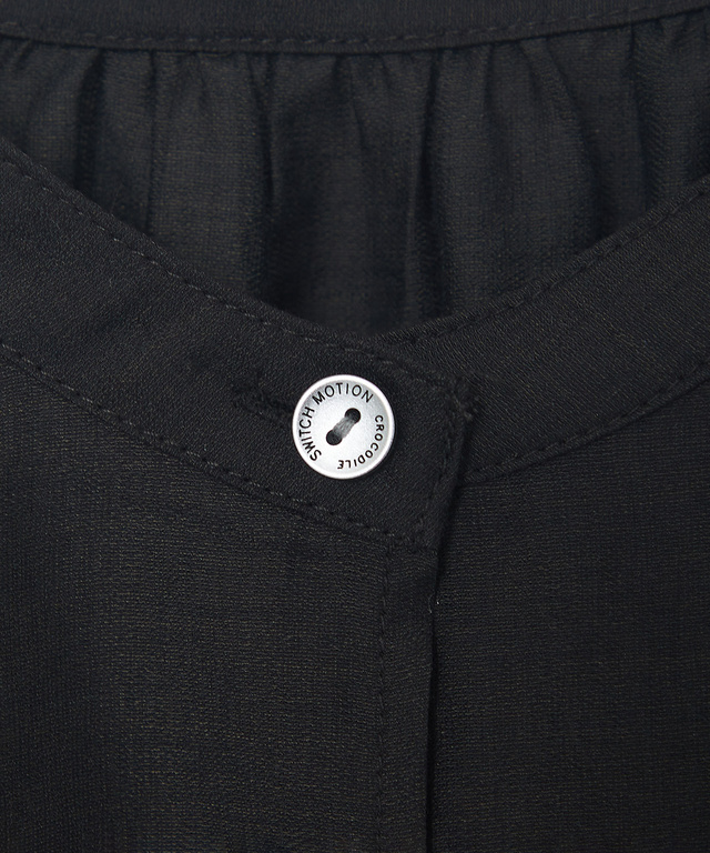 スタンドカラー シアー シャツ ジャケット