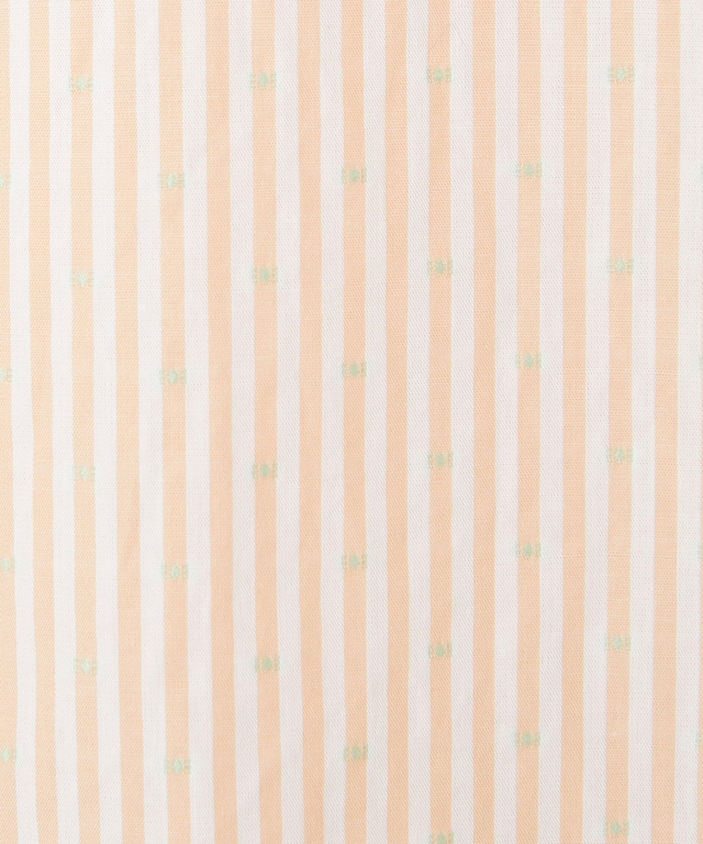 スノーコットン ストライプ スキッパー ブラウス【接触冷感】