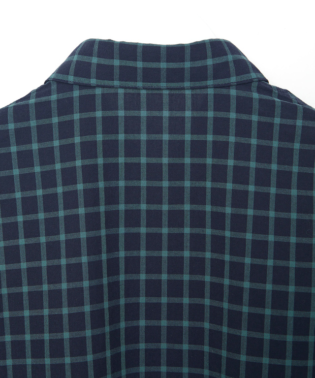 コットン デザイン 七分袖 シャツ