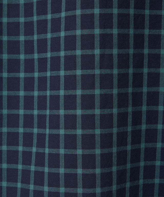 コットン デザイン 七分袖 シャツ