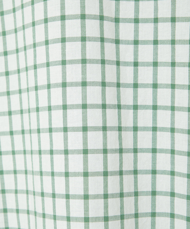 コットン デザイン 七分袖 シャツ