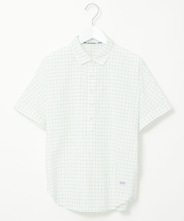 グラフチェック柄 プルオーバー ブラウス