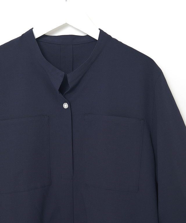 袖タックデザイン プルオーバー ブラウス