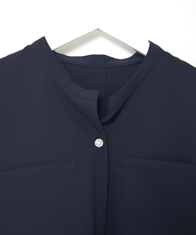 袖タックデザイン プルオーバー ブラウス