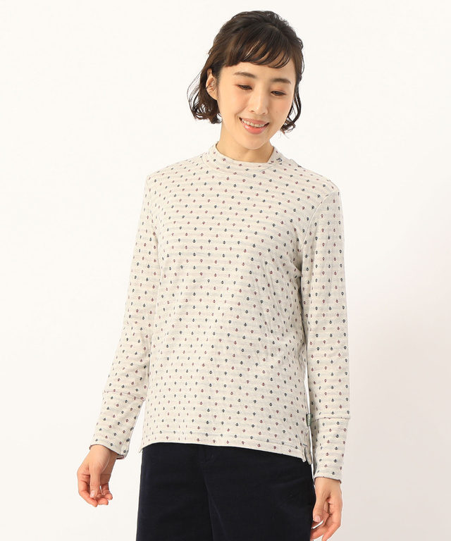 接結ハイネックTシャツ