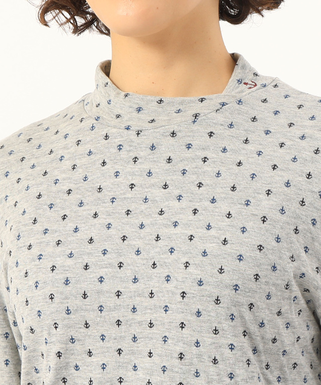 接結ハイネックTシャツ