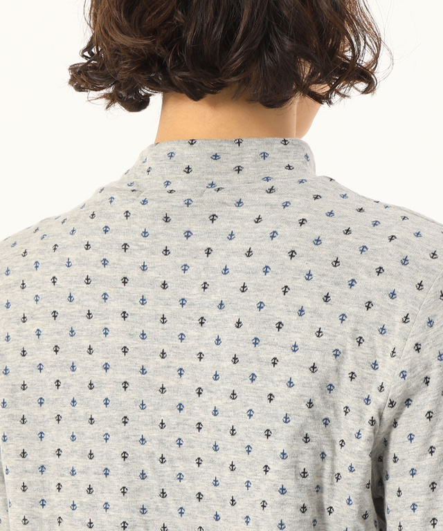 接結ハイネックTシャツ