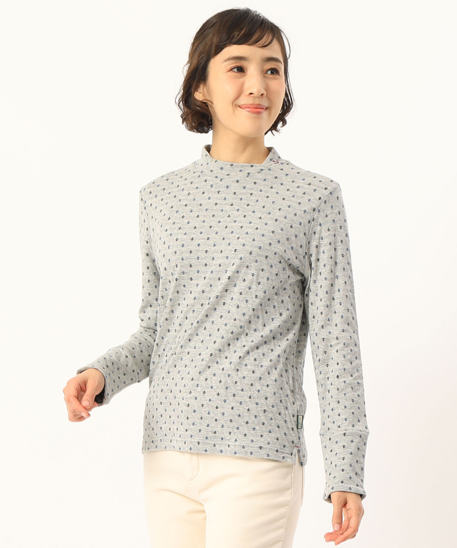 接結ハイネックTシャツ
