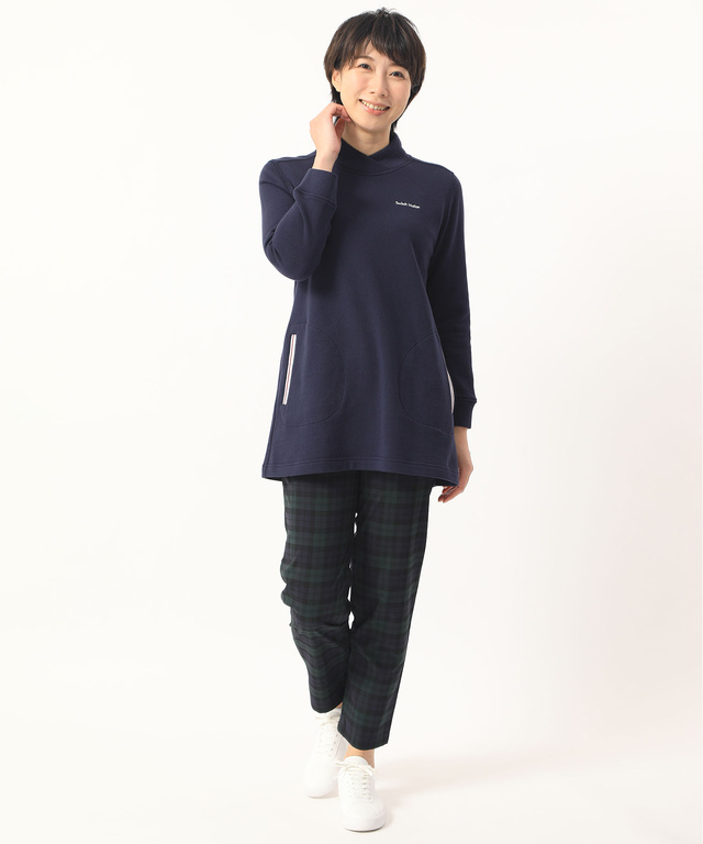 裏毛ラインチュニック