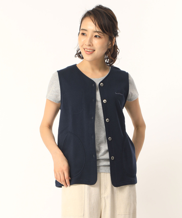 裏毛カットベスト
