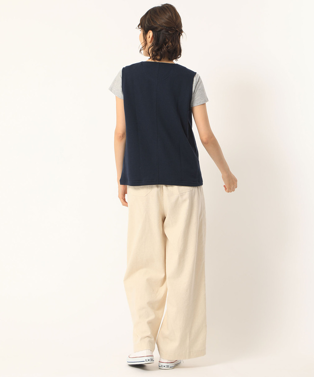 裏毛カットベスト