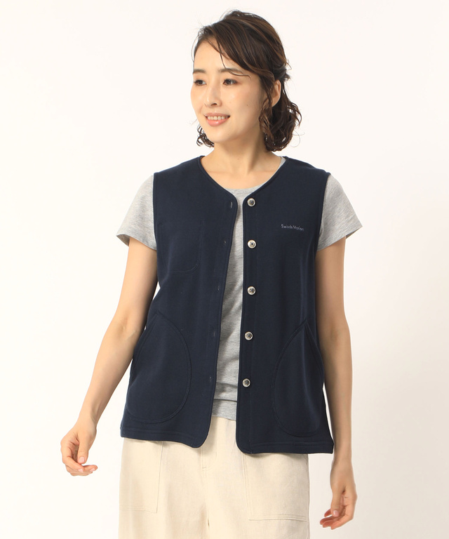 裏毛カットベスト