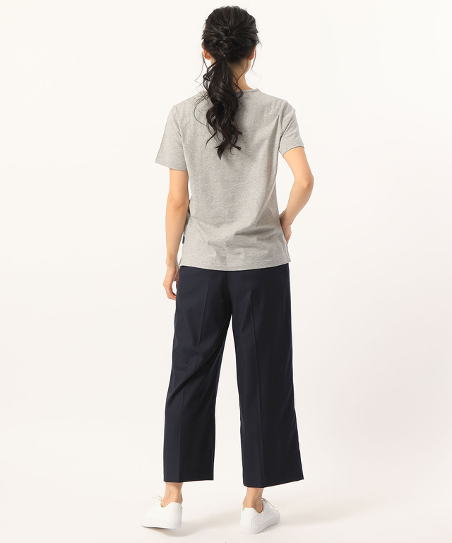 ロゴ刺繍プリントTシャツ