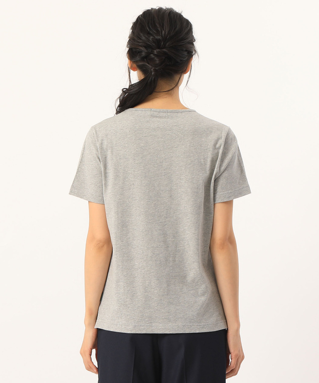 ロゴ刺繍プリントTシャツ