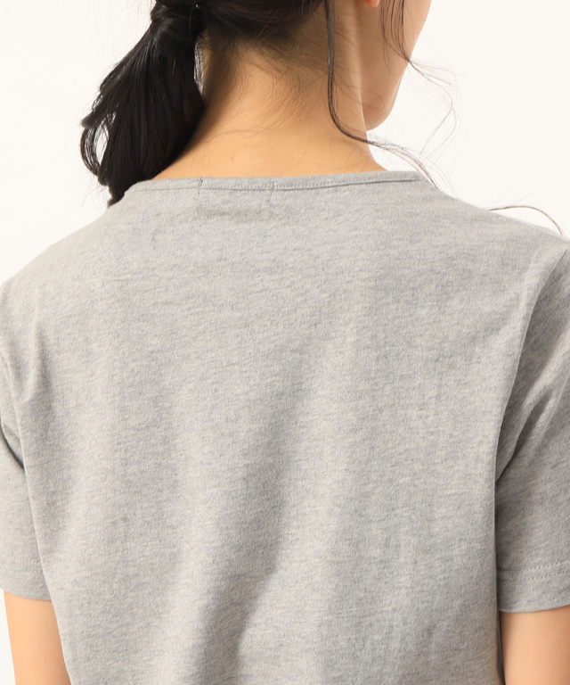 ロゴ刺繍プリントTシャツ