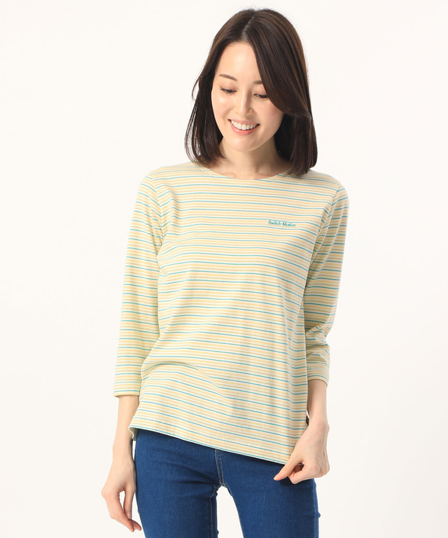 ボーダークルーネックTシャツ