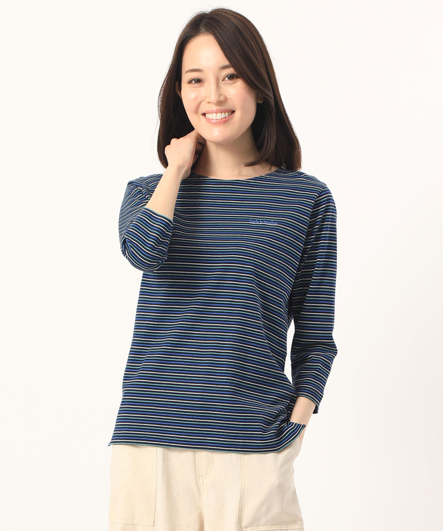 ボーダークルーネックTシャツ