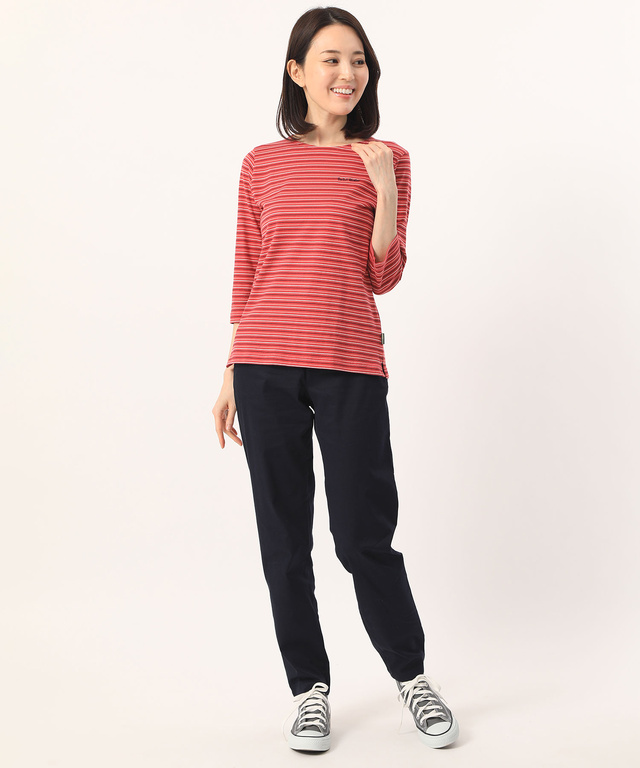 ボーダークルーネックTシャツ