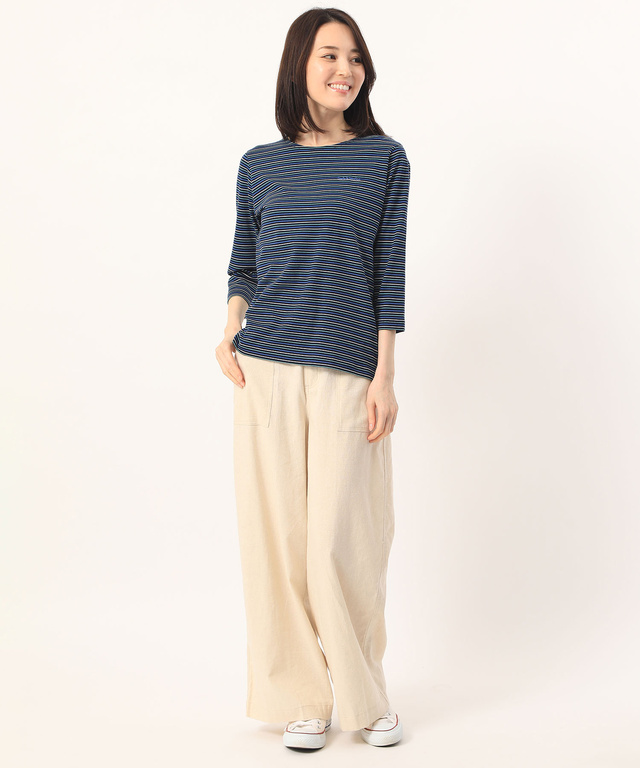 ボーダークルーネックTシャツ