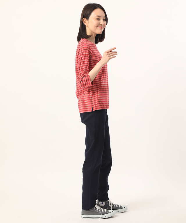 ボーダークルーネックTシャツ