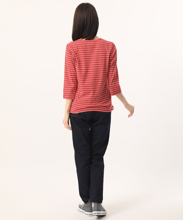ボーダークルーネックTシャツ