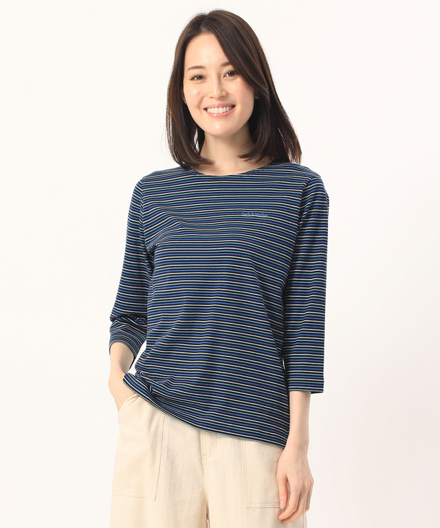 ボーダークルーネックTシャツ
