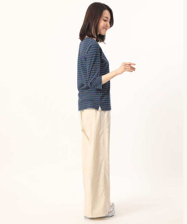 ボーダークルーネックTシャツ