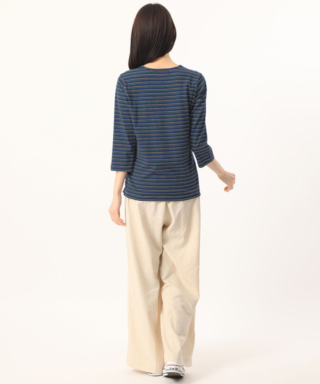 ボーダークルーネックTシャツ