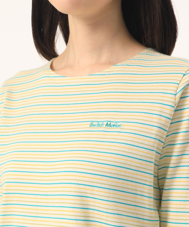 ボーダークルーネックTシャツ