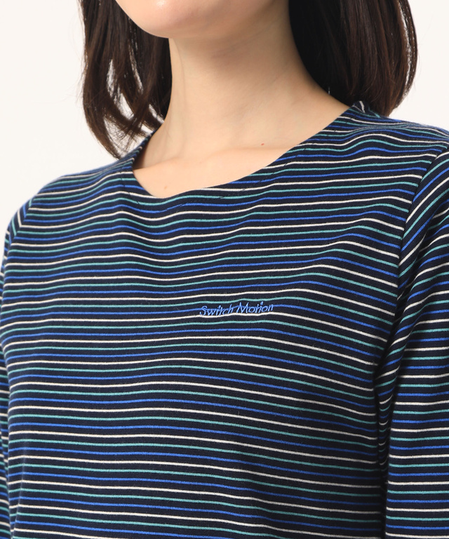 ボーダークルーネックTシャツ