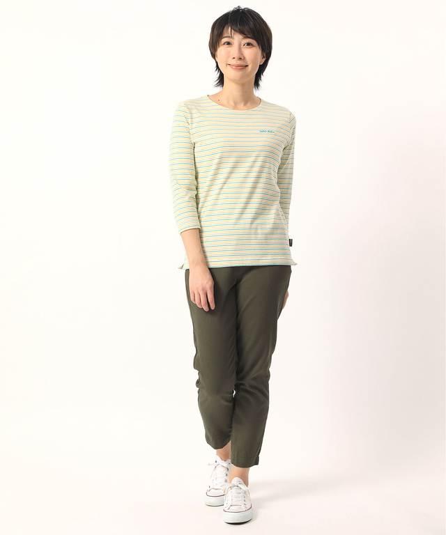 ボーダークルーネックTシャツ